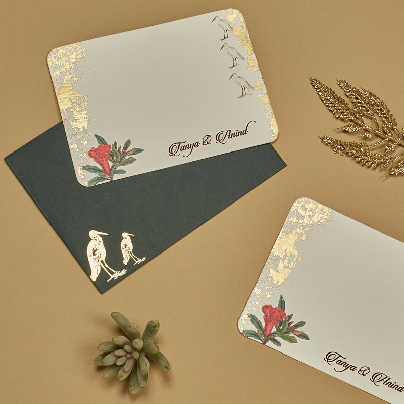 The Gilded Heron - Notecards