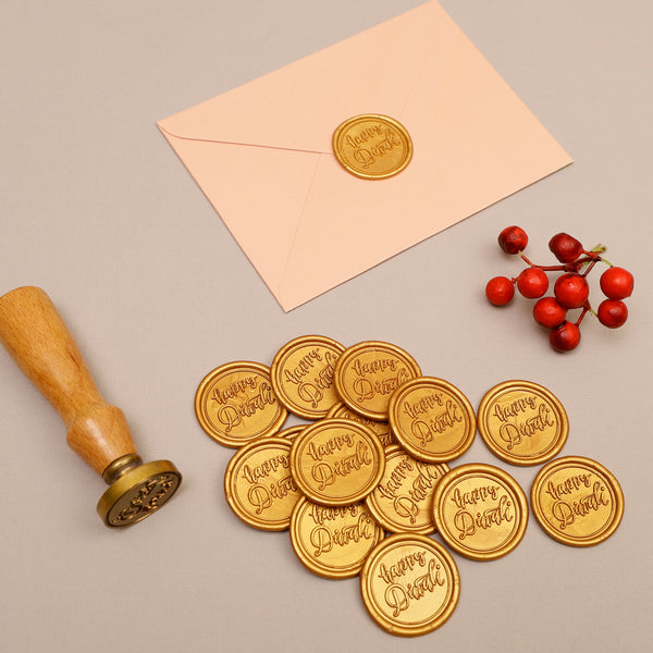 Happy Diwali - Gold Wax Seal