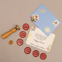 Happy Diwali - Red Wax Seal