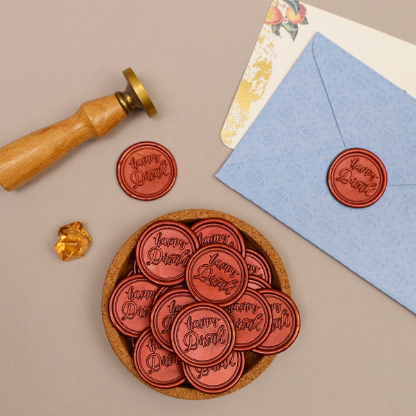 Happy Diwali - Red Wax Seal