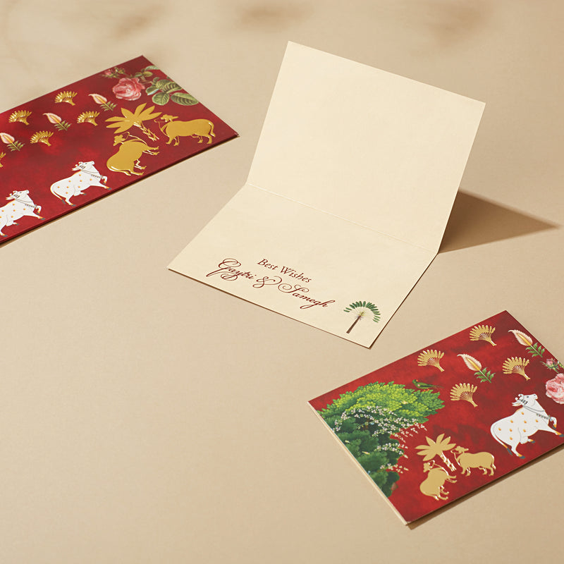 SACRED PICHWAI - Fold Card