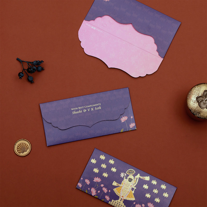 Lotus Reverie - Money Envelope (Purple)