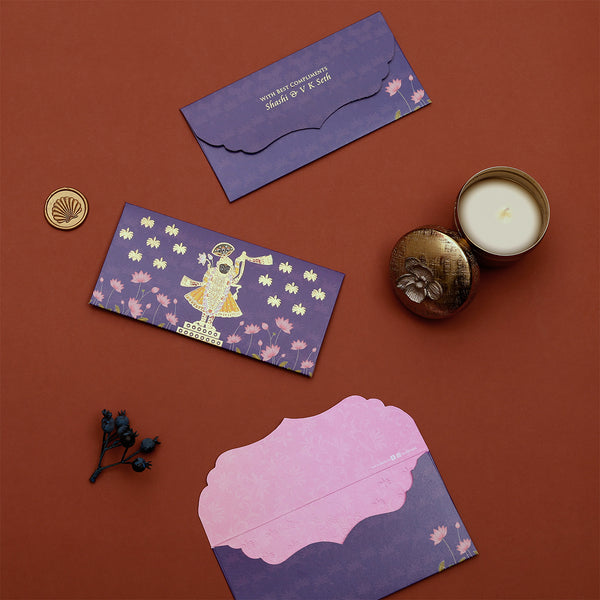 Lotus Reverie - Money Envelope (Purple)