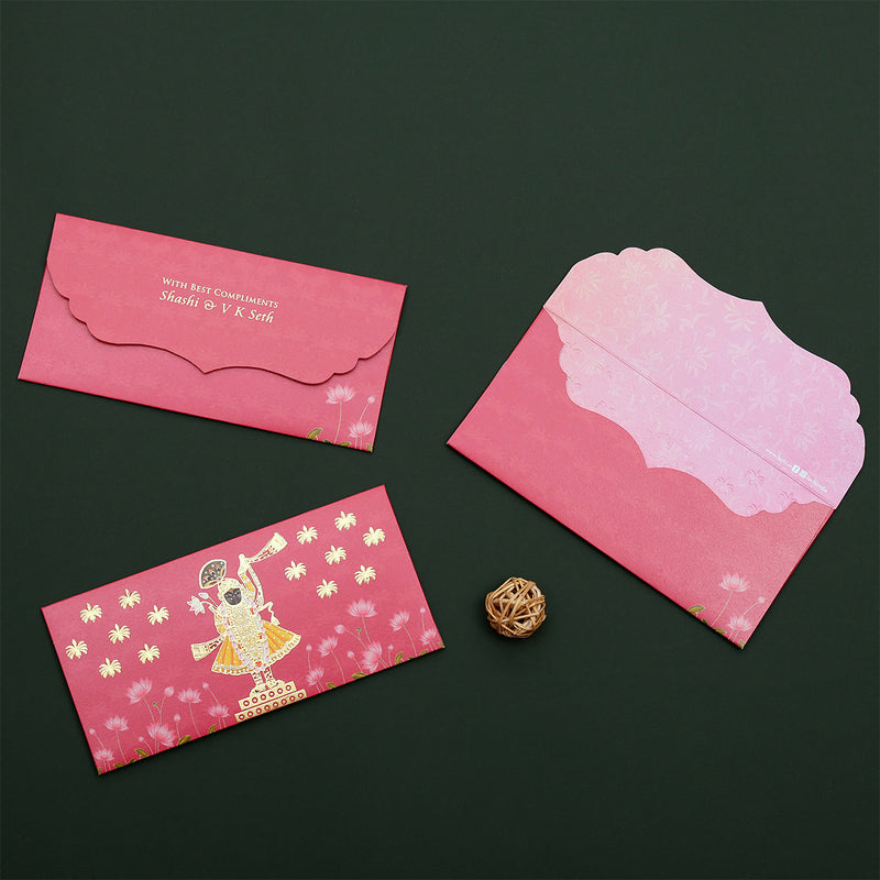 Lotus Reverie - Money Envelope  (Pink)