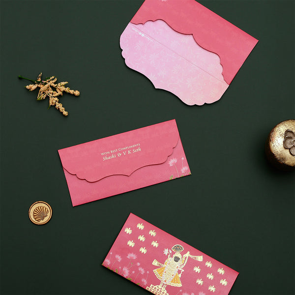 Lotus Reverie - Money Envelope  (Pink)