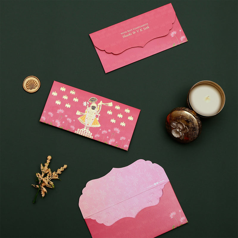 Lotus Reverie - Money Envelope  (Pink)