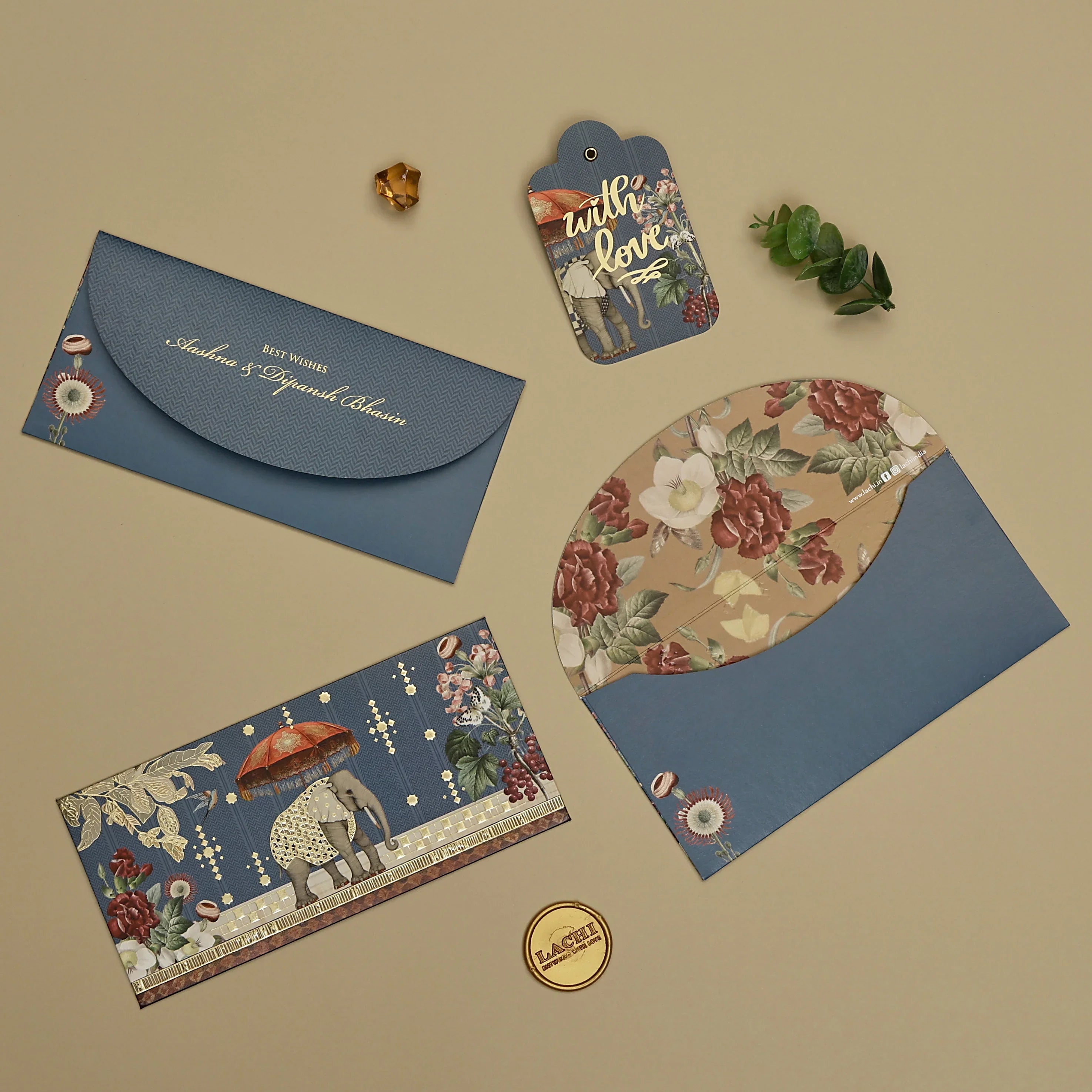 Gajraj Pavilion - Money Envelope (Blue)