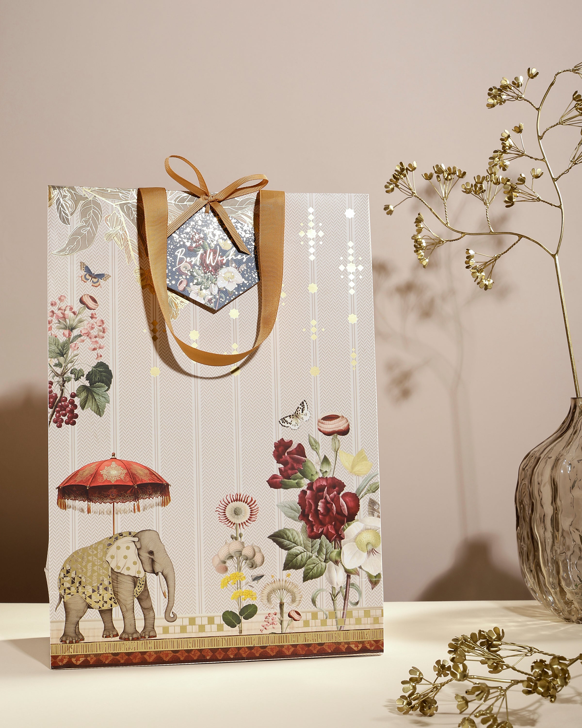 Gajraj Pavilion - Gift Bag (Beige)