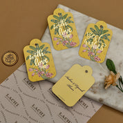 Ganesha Court- Gift Tag (Yellow)