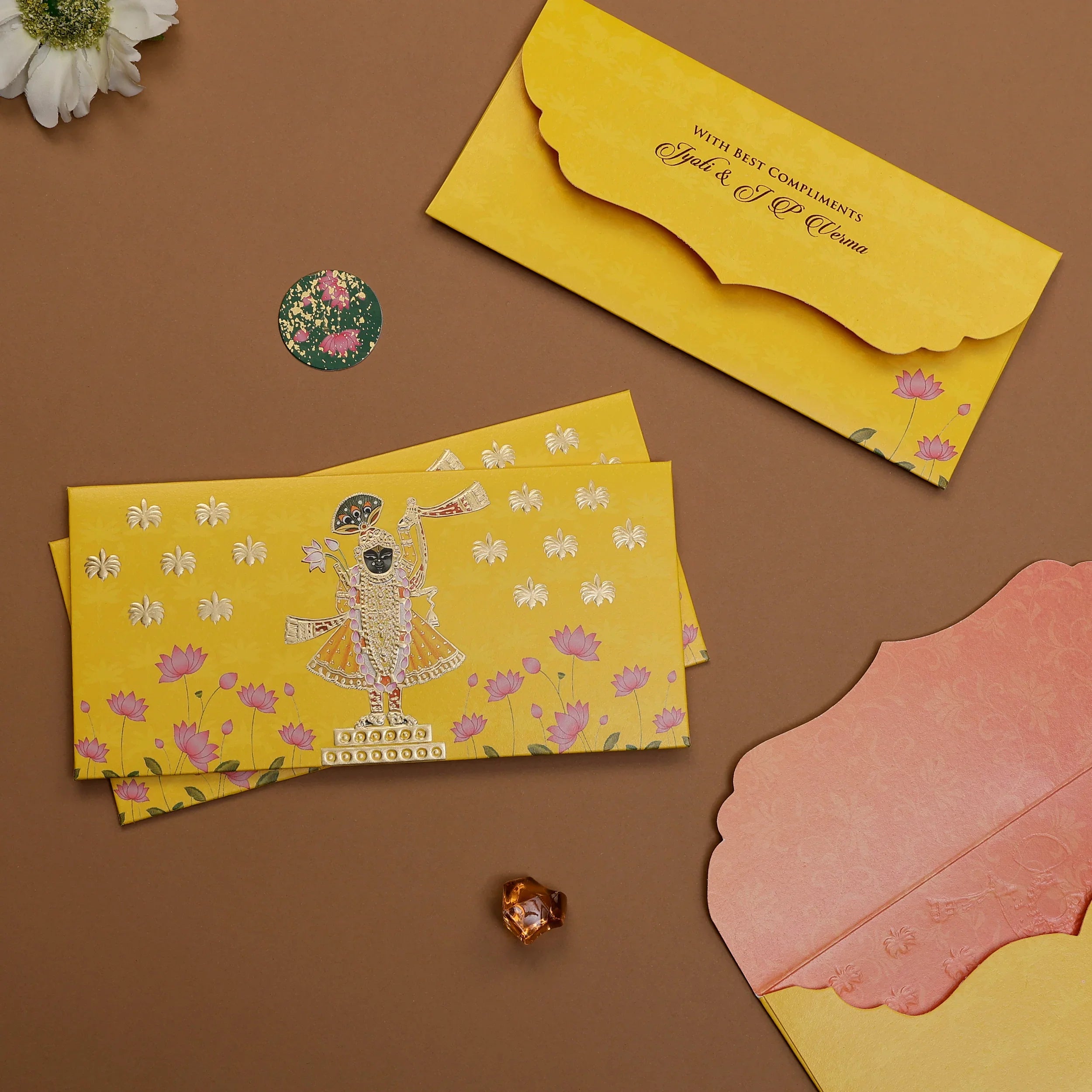 Lotus Reverie - Money Envelope (Yellow)