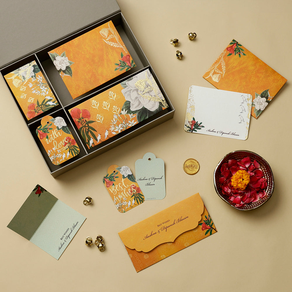 The Saffron Bloom - Quad Box