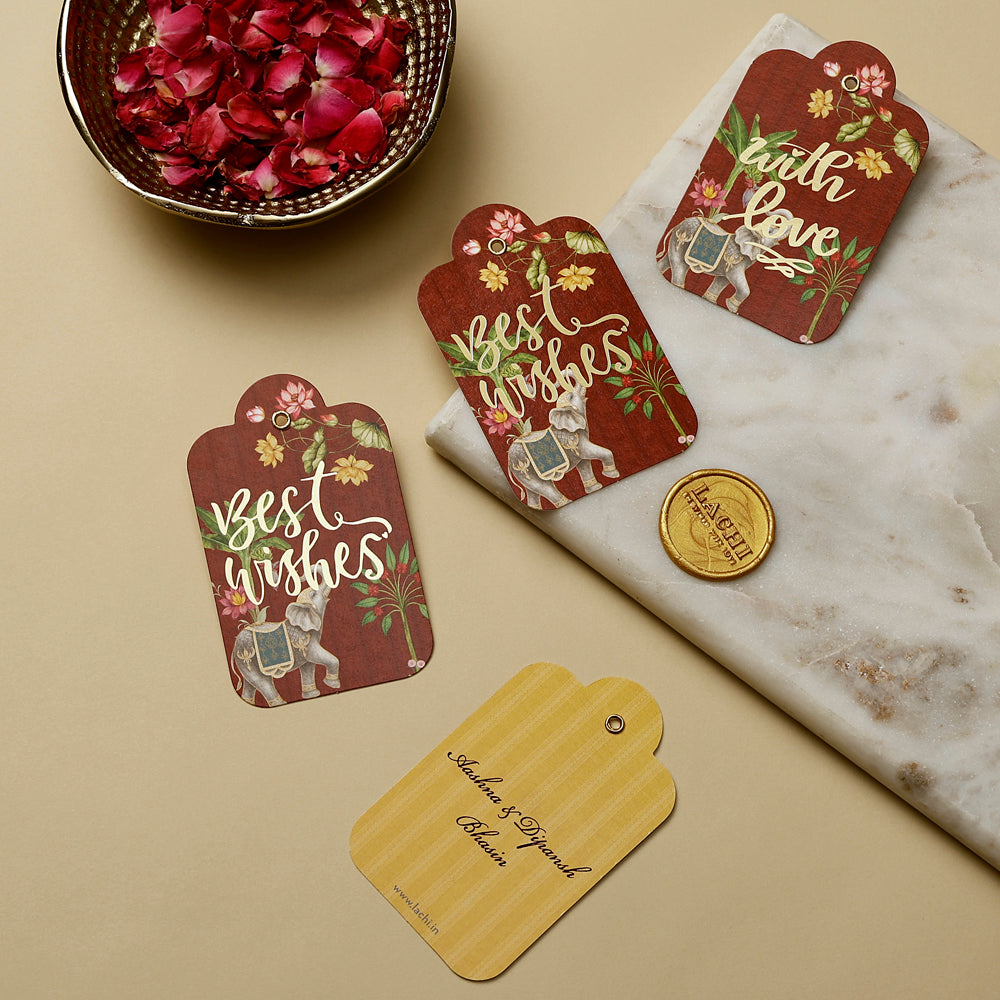 The Majestic Cavalcade - Gift Tag (Plum)