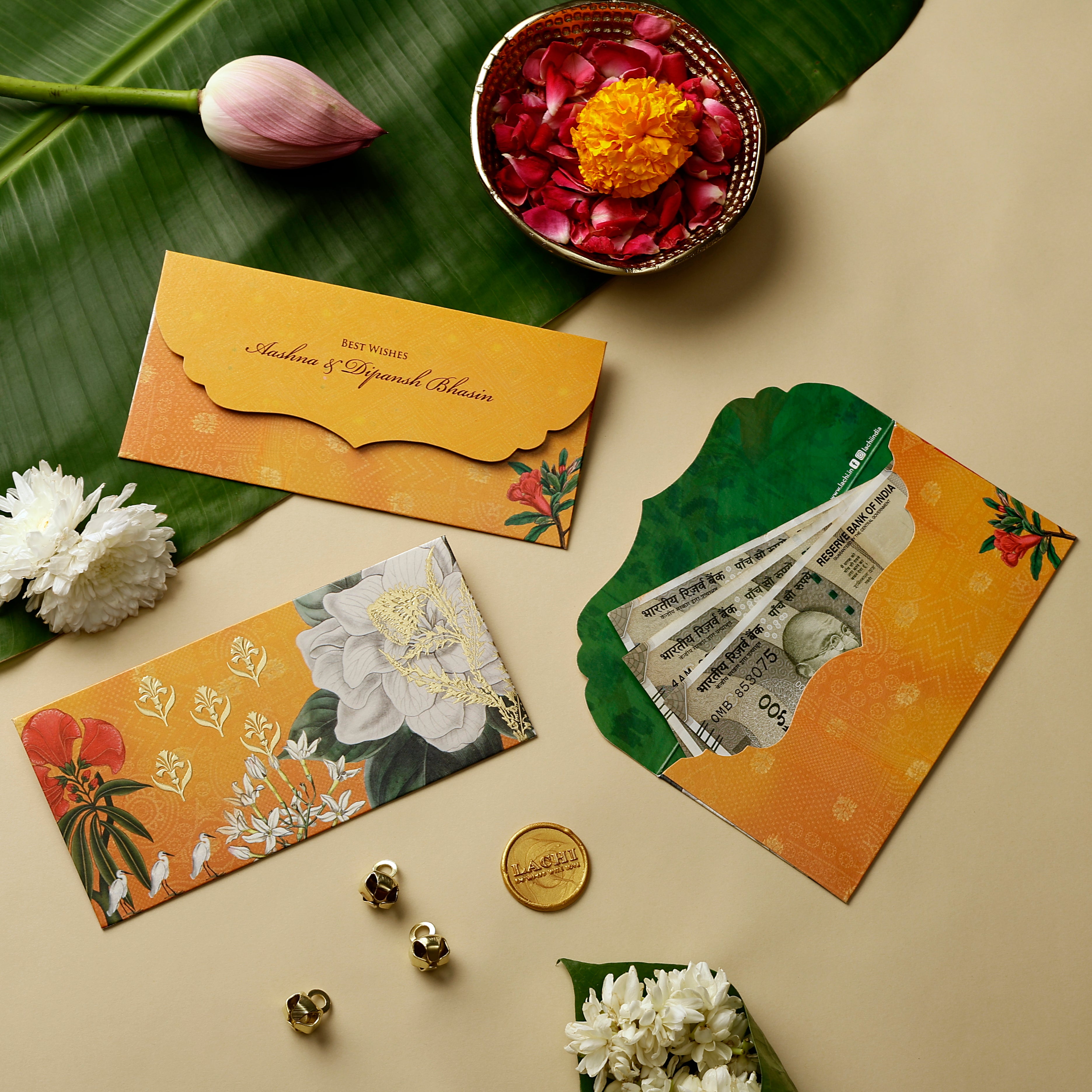 The Saffron Bloom - Money Envelope