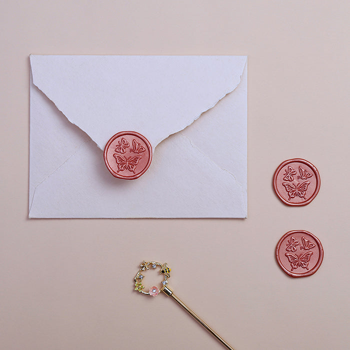 Butterfly - Rose Gold Wax Seal