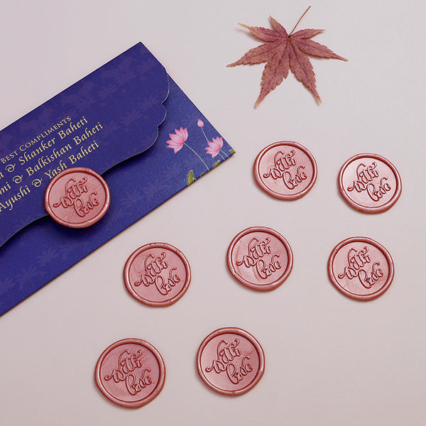 With Love - Rose Gold Wax Seal