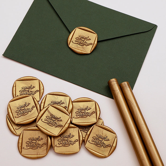 You'Re Invited - Gold Wax Seal