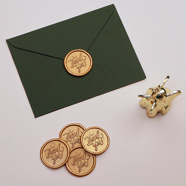 Thank You - Gold Wax Seal