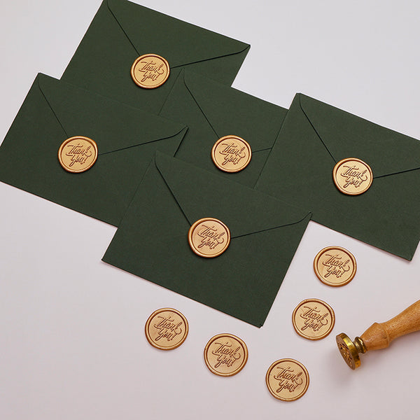 Thank You - Gold Wax Seal