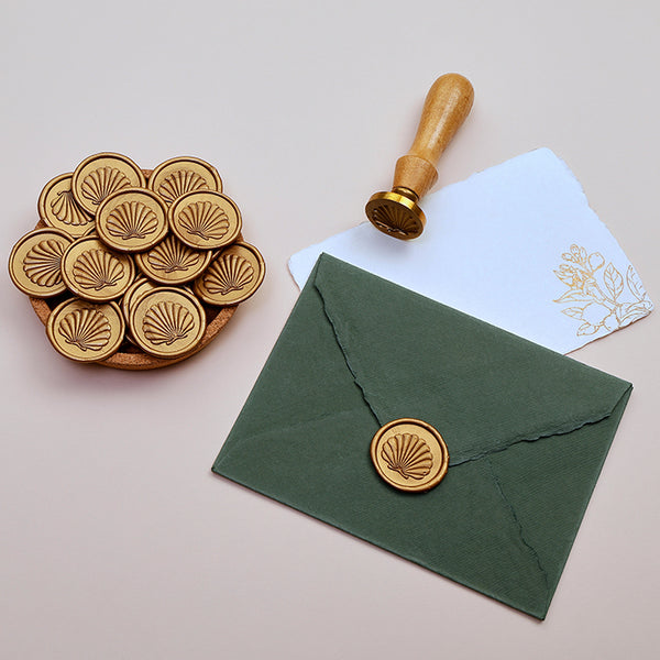 Sea Shell - Gold Wax Seal