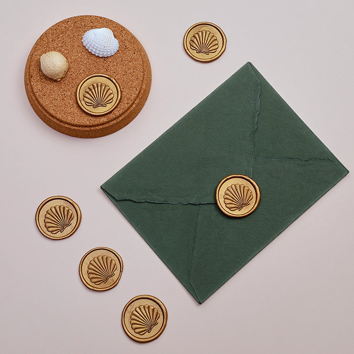 Sea Shell - Gold Wax Seal