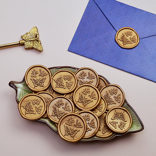 Butterfly - Gold Wax Seal