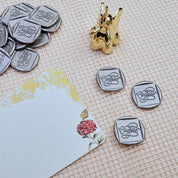 Congrats - Metallic Grey Wax Seal