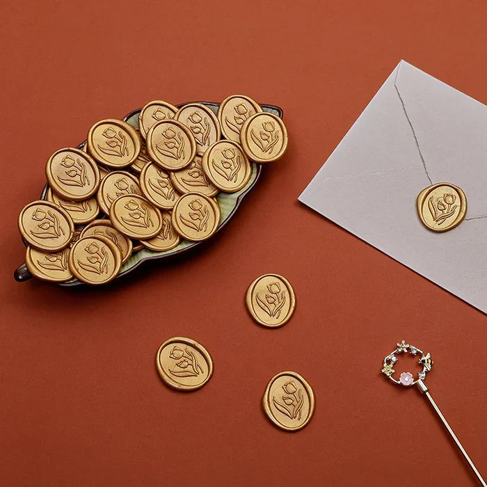 Tulip - Gold Wax Seal