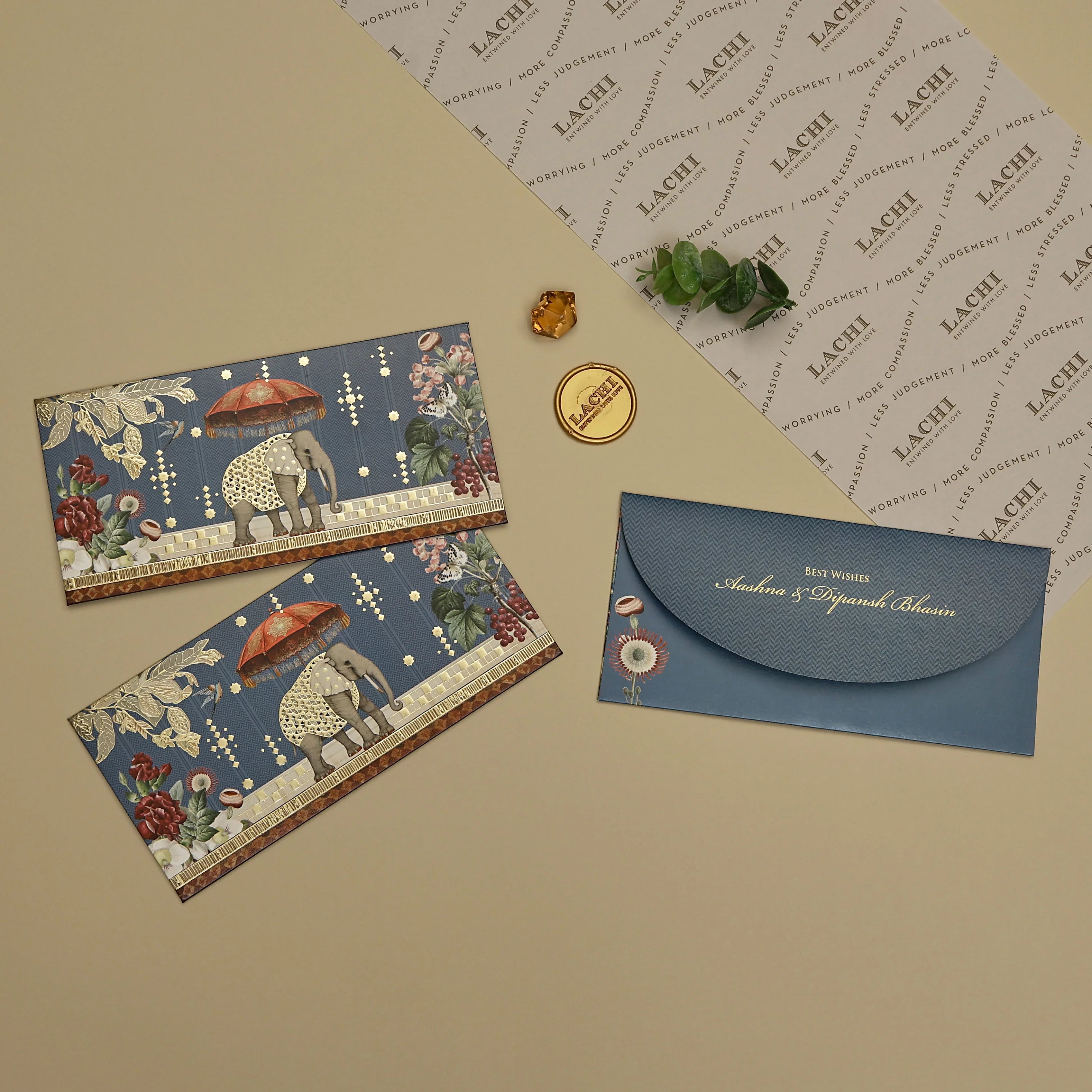 Gajraj Pavilion - Money Envelope (Blue)