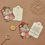 Happy Diwali Gift Tag - Merlot