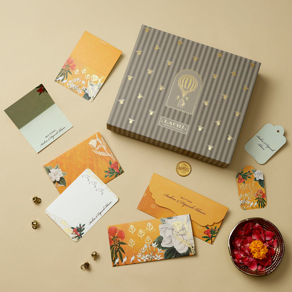 The Saffron Bloom - Quad Box