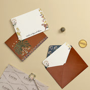 Palm Bastion - Notecard (Rust)