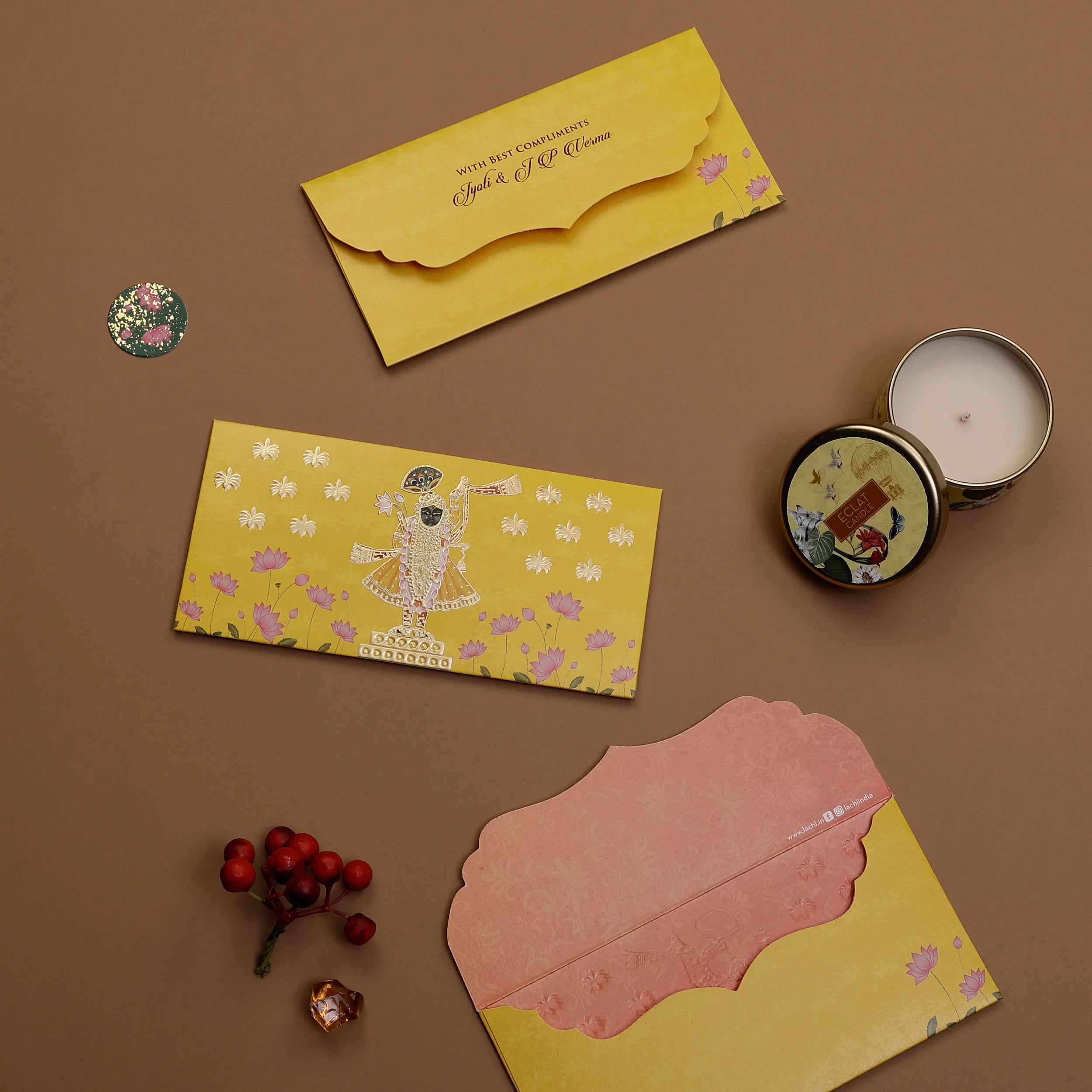 Lotus Reverie - Money Envelope (Yellow)