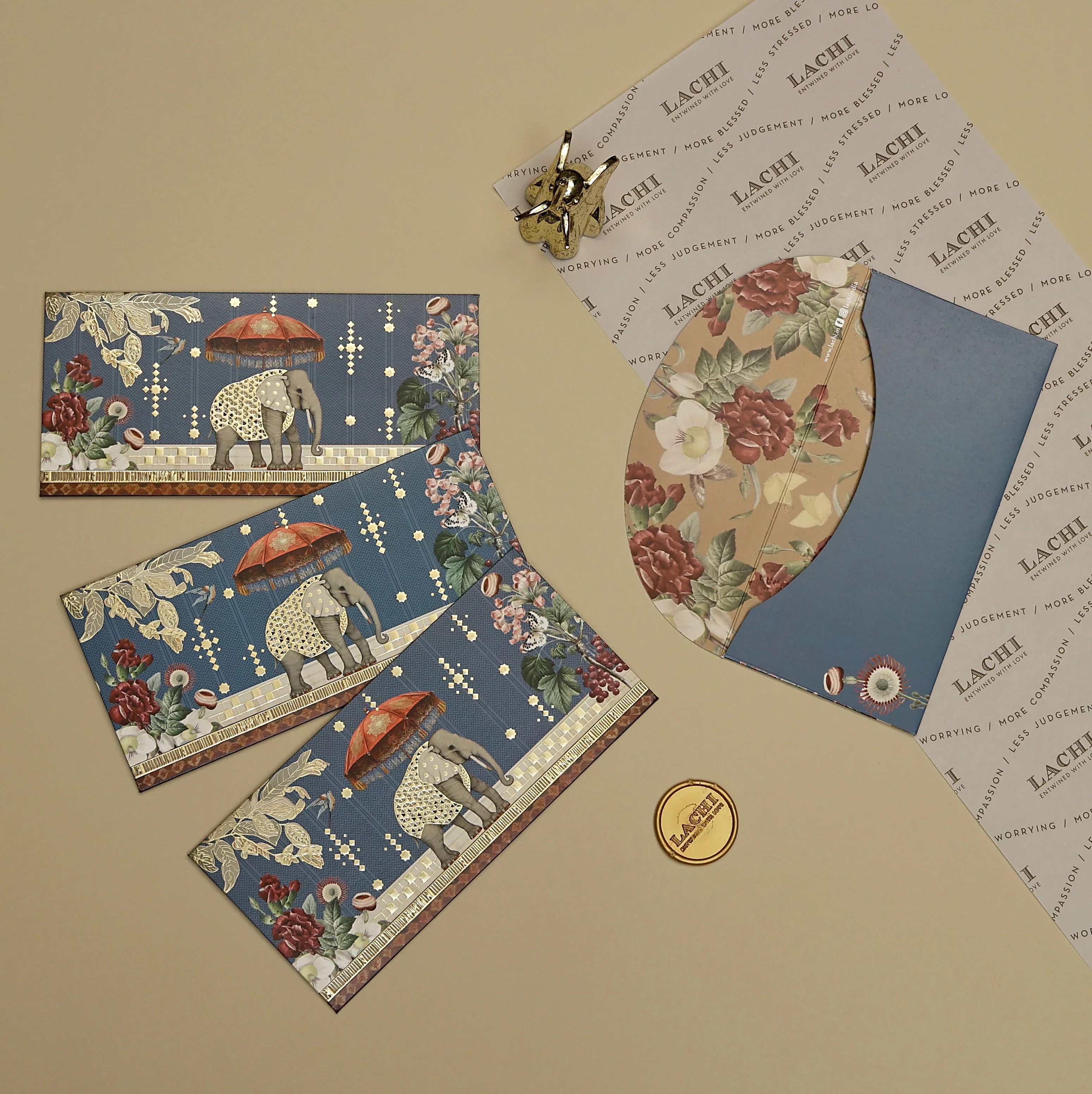 Gajraj Pavilion - Money Envelope (Blue)