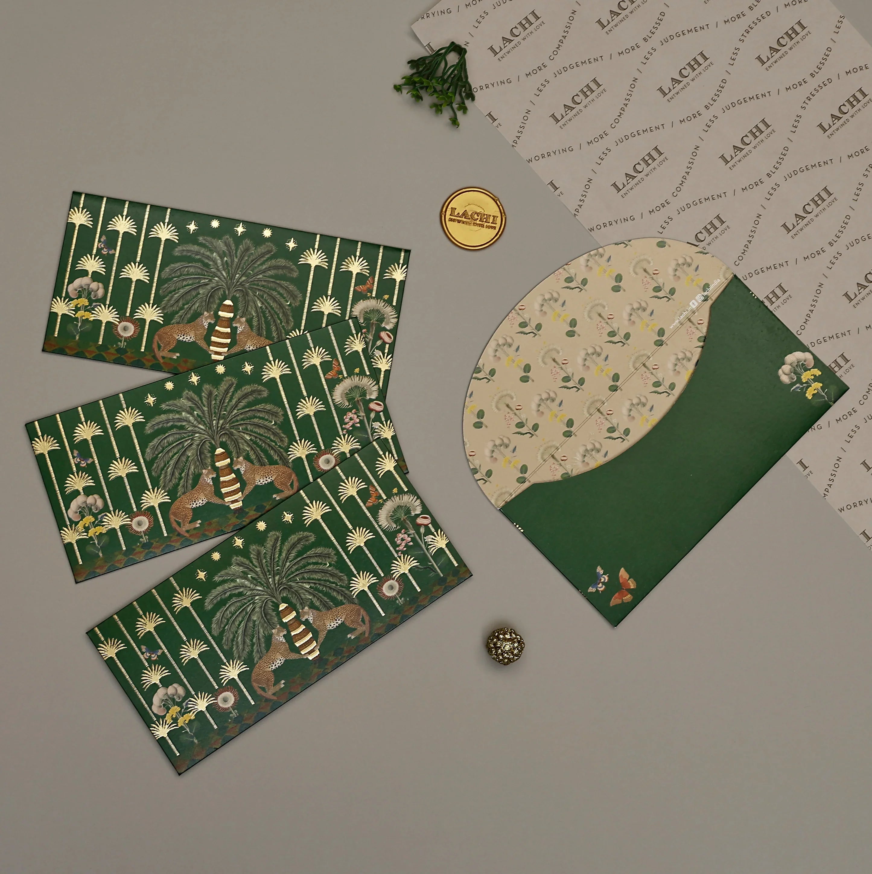 Palm Bastion - Money Envelope (Green)