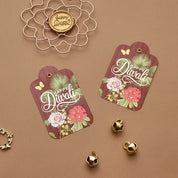 Happy Diwali Gift Tag - Merlot