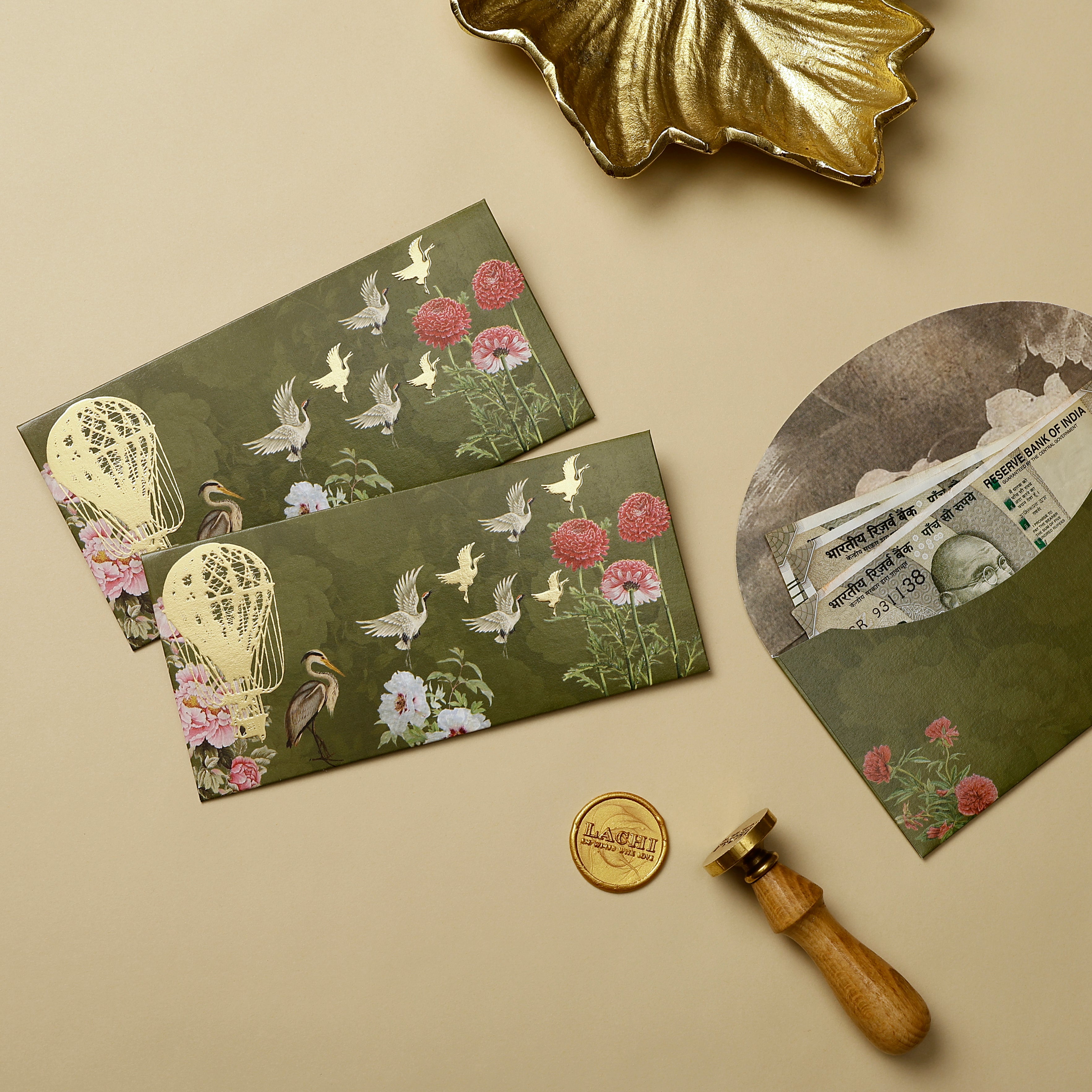 Beyond The Sky - Money Envelope (Olive)