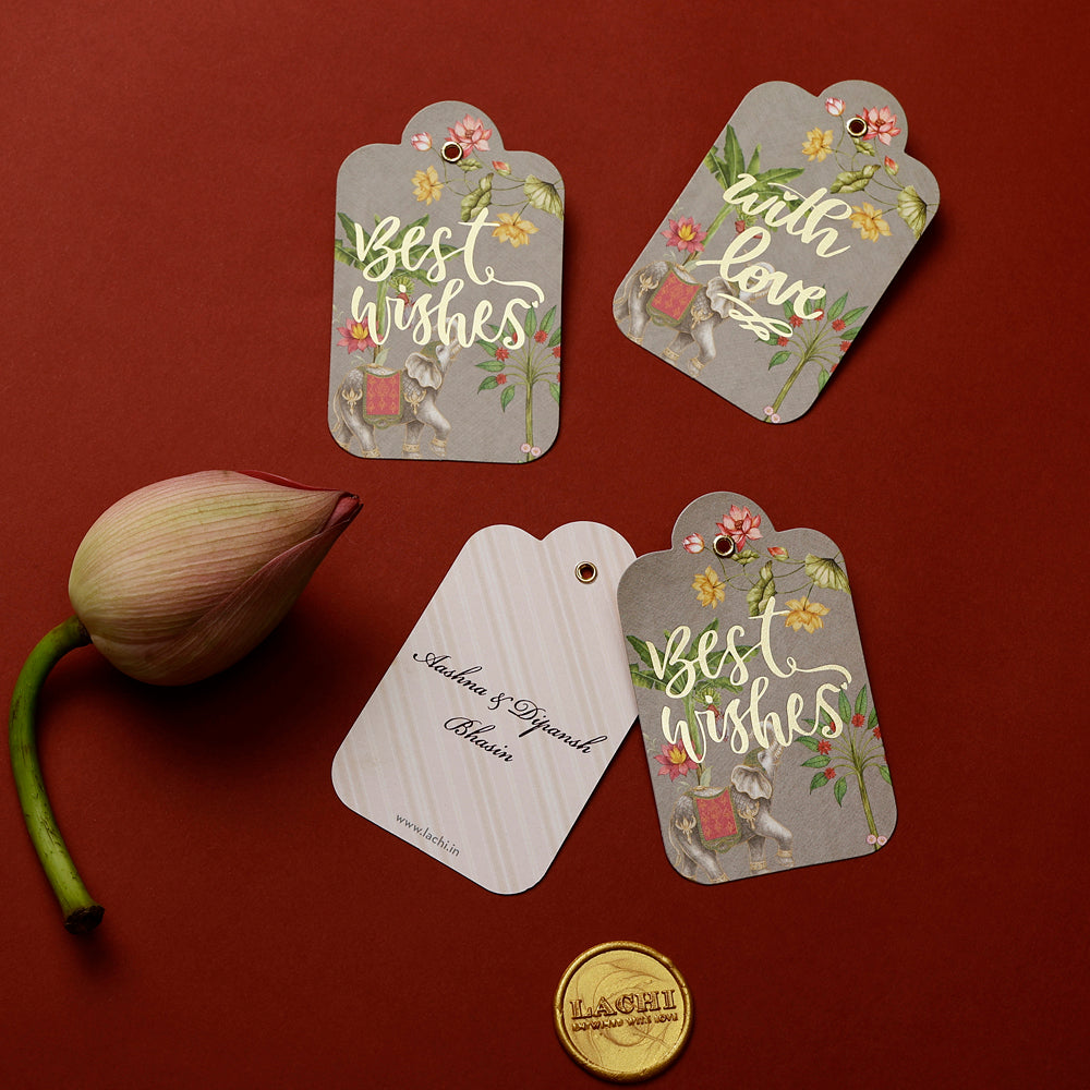 The Majestic Cavalcade - Gift Tag (Grey)