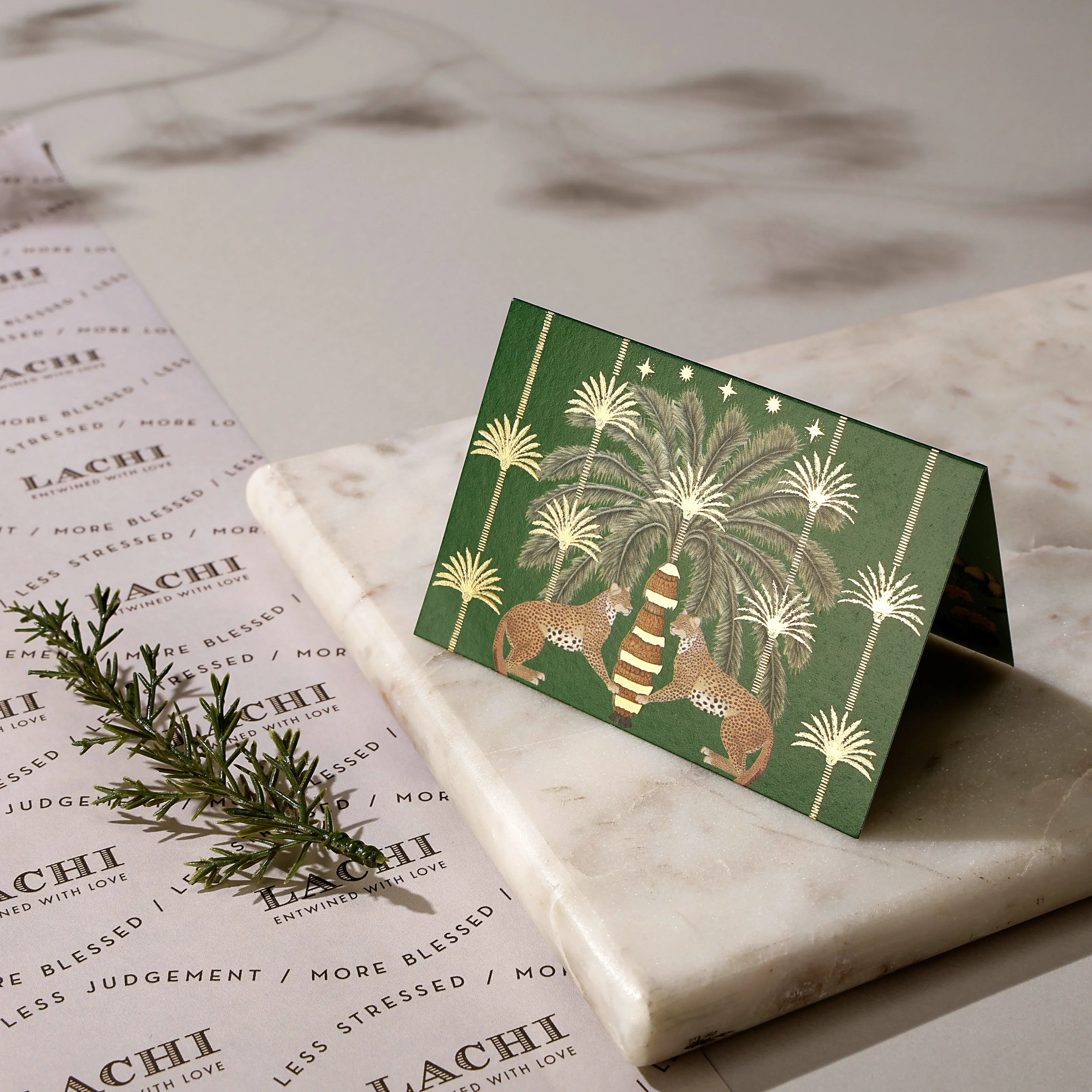 Palm Bastion - Fold Card (Green)