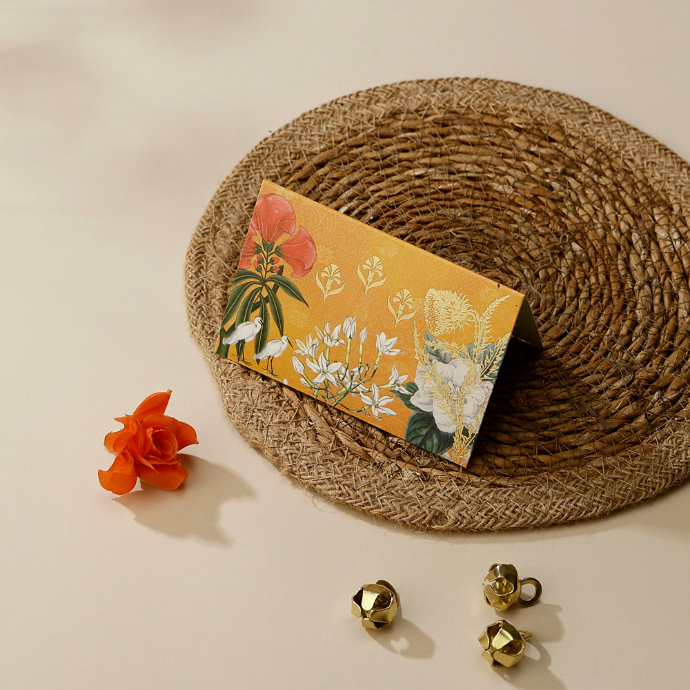 The Saffron Bloom - Fold Card