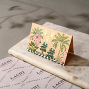 Ganesha Court - Fold Card (Peach)