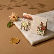 Gajraj Pavilion - Fold Card (Beige)