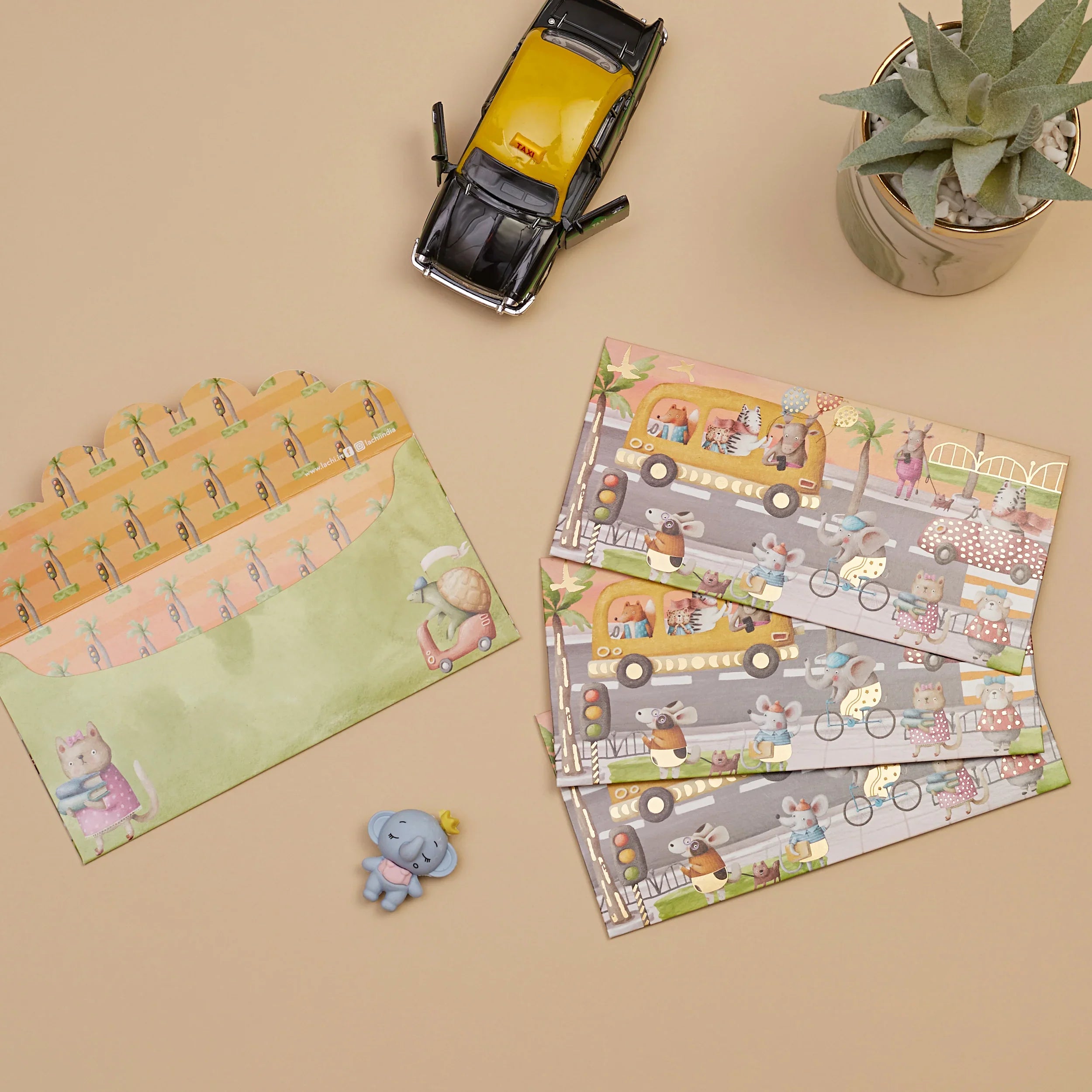 Lachi Roadway Friends Kids Money Envelope