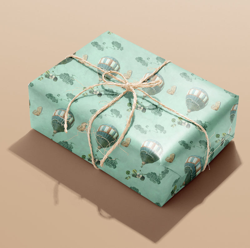 Balloons In The Sky - Gift Wrap