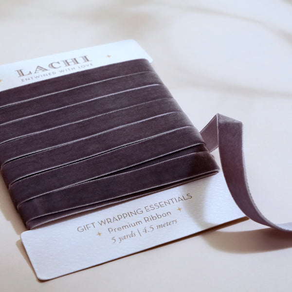 Ash Purplle Velvet Ribbon – Lachi