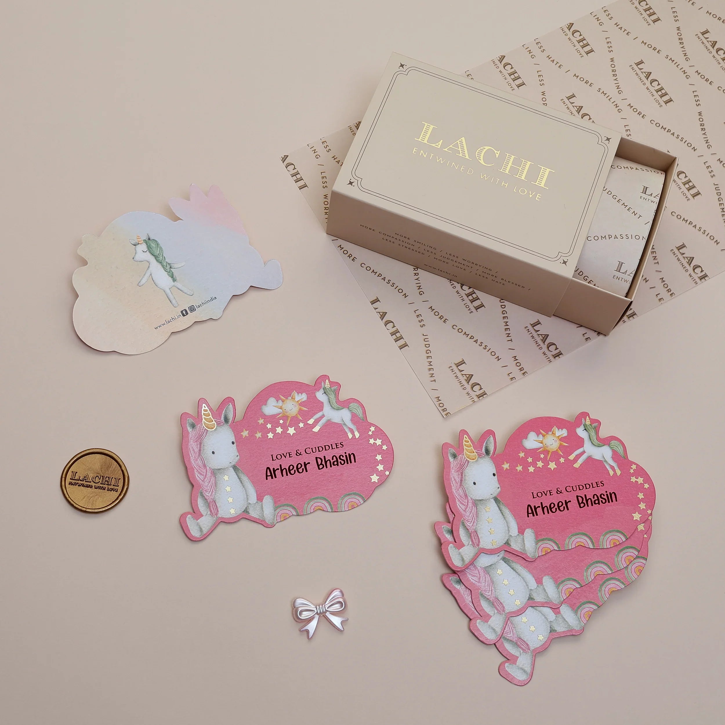 The Rainbow Unicorn - Flat Cards