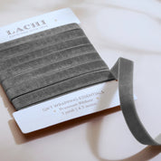 Clouded Grey Velvet Ribbon