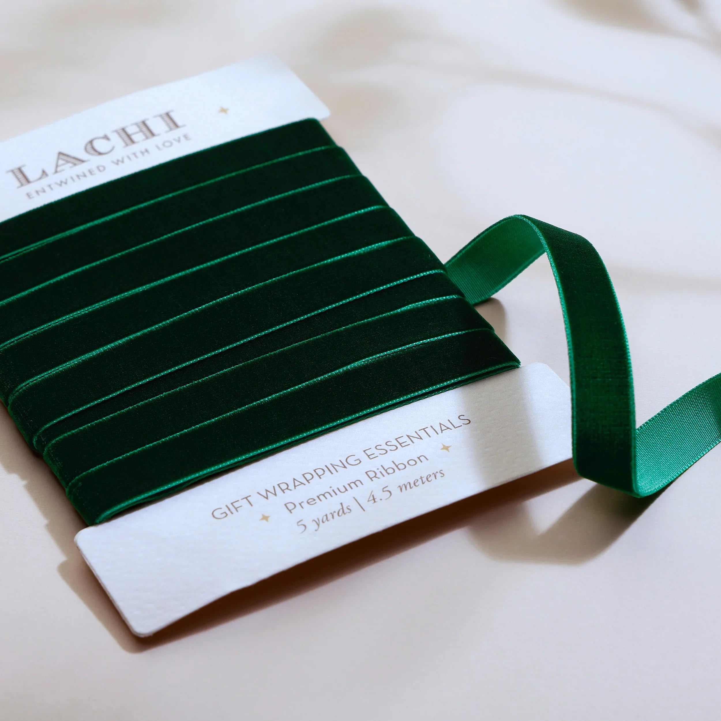 Jewel Green Velvet Ribbon