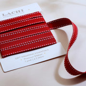 Scarlet Red Sadle Stitch Ribbon