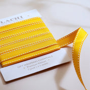Sunshine Yellow Sadle Stitch Ribbon