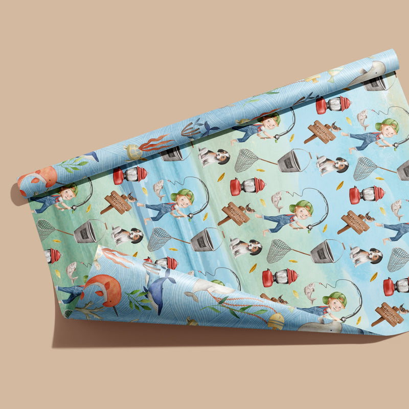 Fishing Time Wrapping Paper